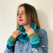 Lade das Bild in den Galerie-Viewer, Pulswärmer Grün Petrol - Pulswärmer