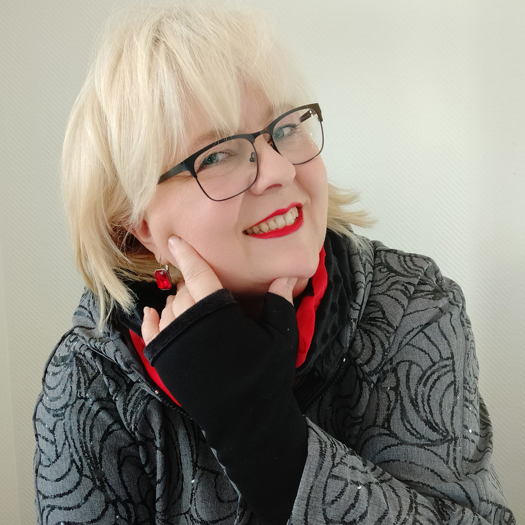 Handwärmer Schwarz Alpenfleece - Fleecewärmer